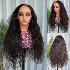 Mink Cambodian Hair 13x4 Frontal Body Wave 200% density Wig NO.2 texture