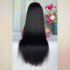 Mink Cambodian Hair 13x4 Frontal Straight  Wave 200% density Wig NO.2 texture