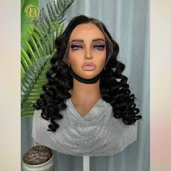 Mink Cambodian Hair 13x6 Frontal loose Wave 200% density Wig NO.2 texture