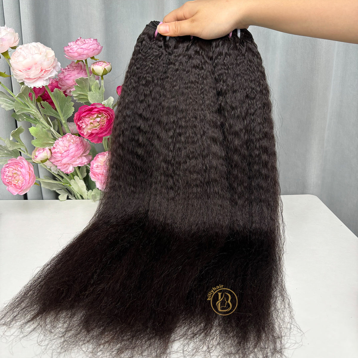 Mink Cambodian Kinky Straight Wave  Hair 3 Bundles