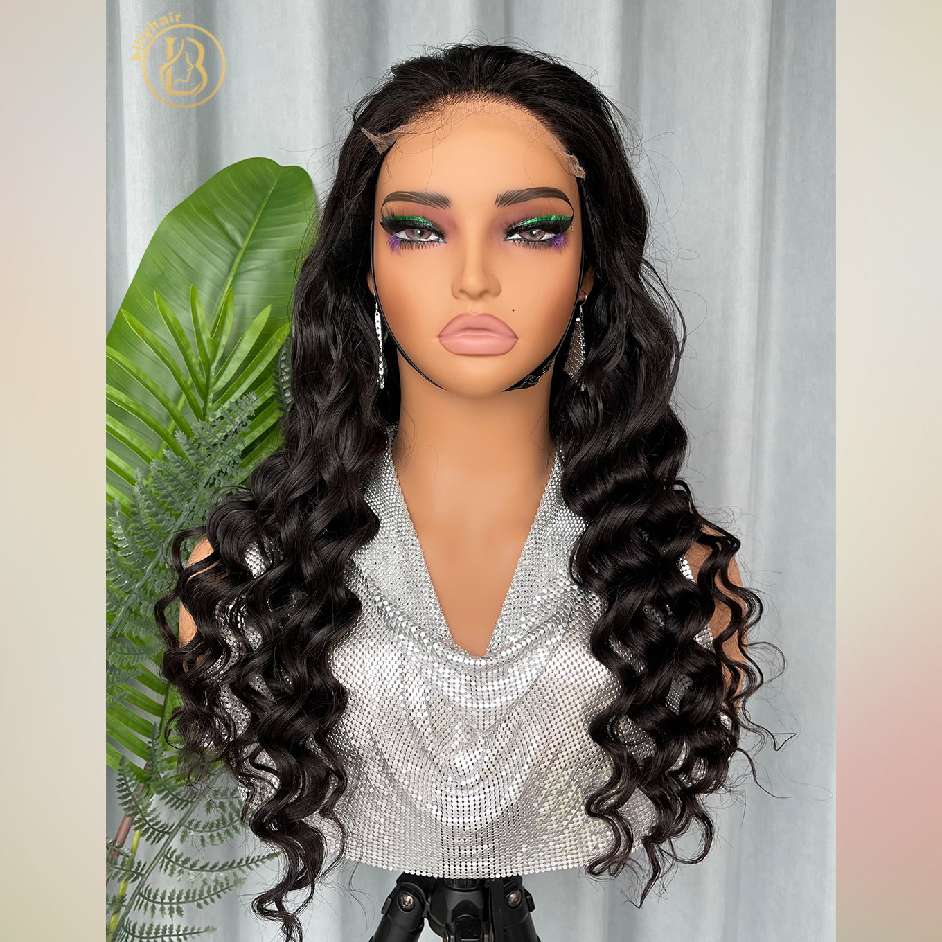 Mink Cambodian Hair 6x6 Frontal Loose Deep Wave 200% density Wig NO.2 texture